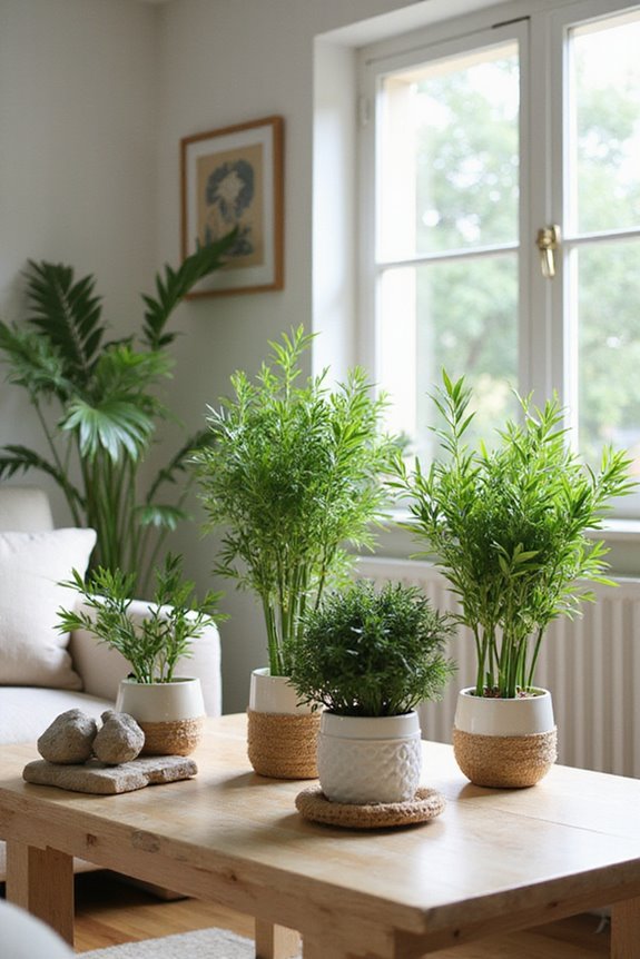 artificial bamboo plant decor