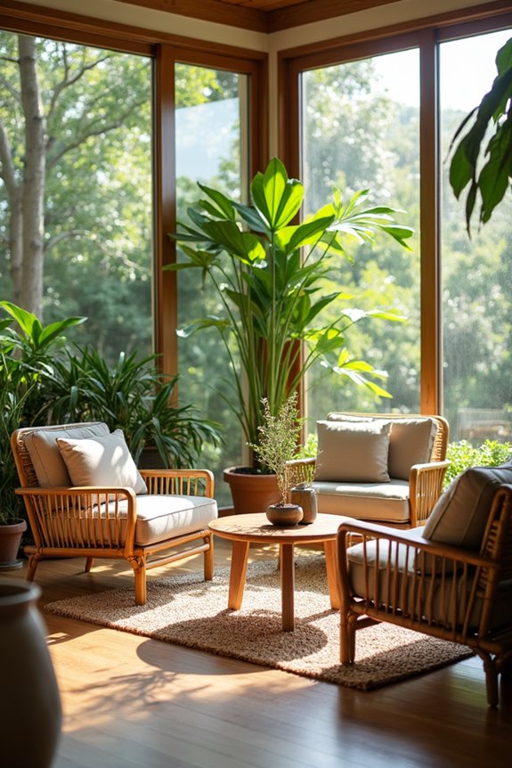 bamboo accent chairs selection