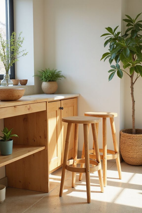 bamboo counter stools selection criteria