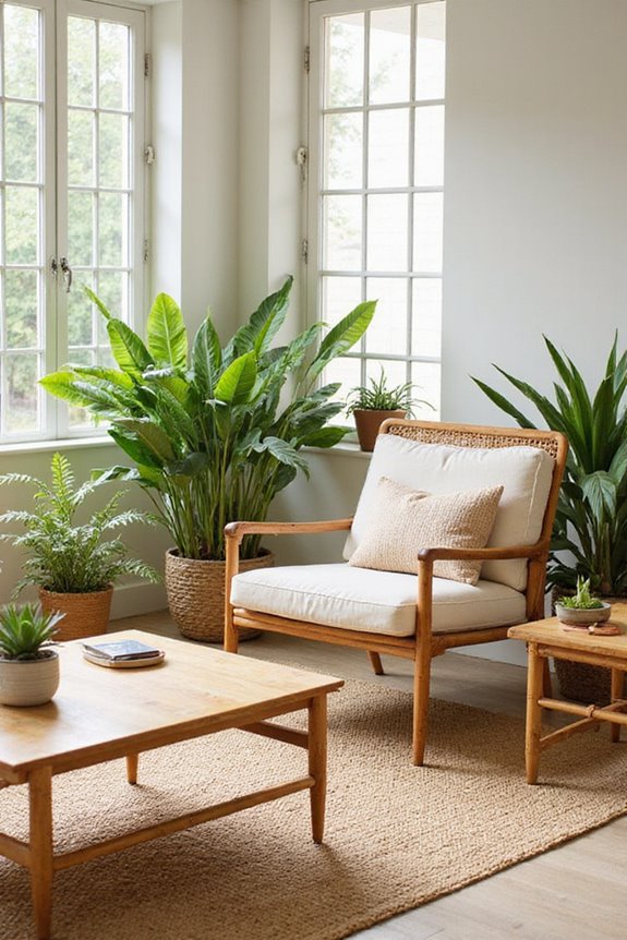 bamboo rattan furniture selection