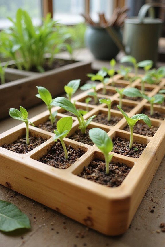bamboo seed starting stations