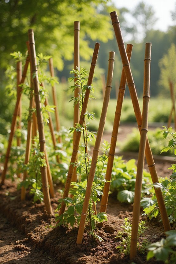 bamboo stakes for gardening support