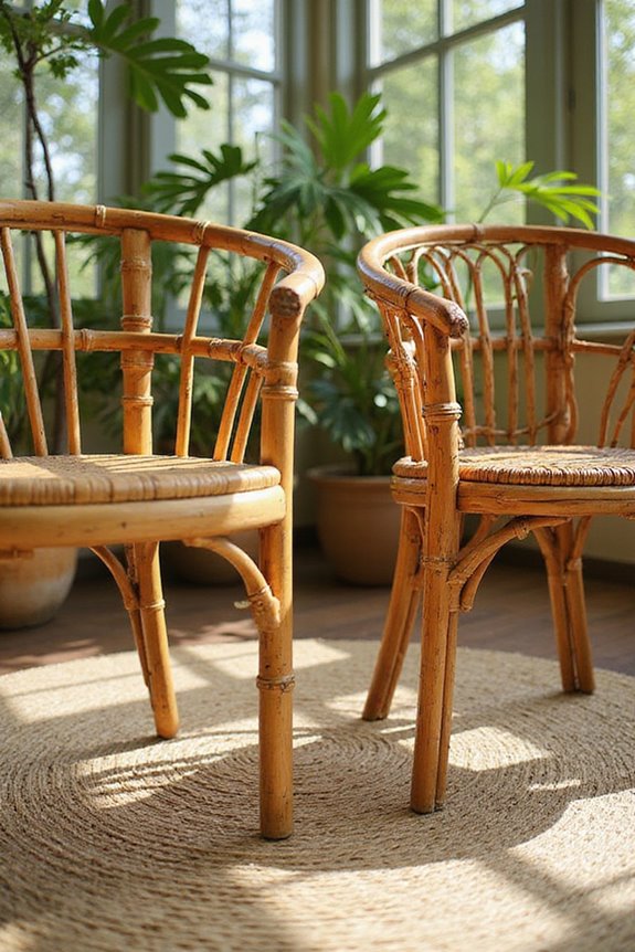 bamboo strength rattan flexibility
