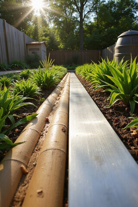 bamboo sustainable garden edging