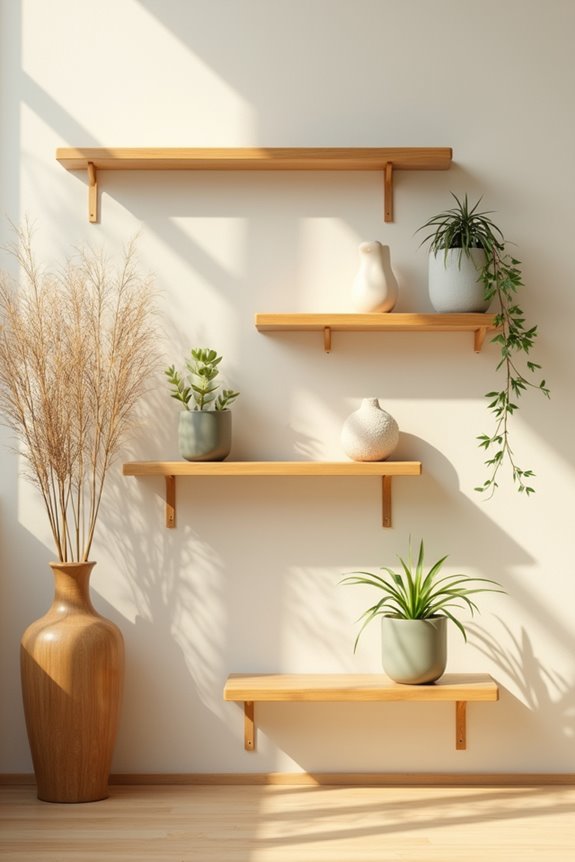 choosing bamboo wall shelves