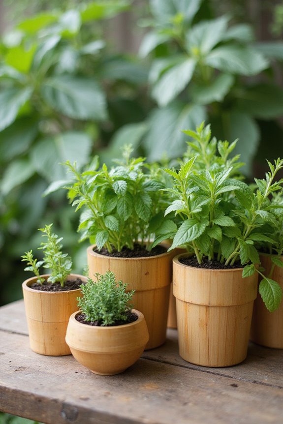 choosing herb container gardens