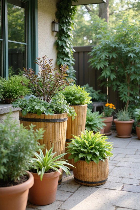 choosing patio container gardens