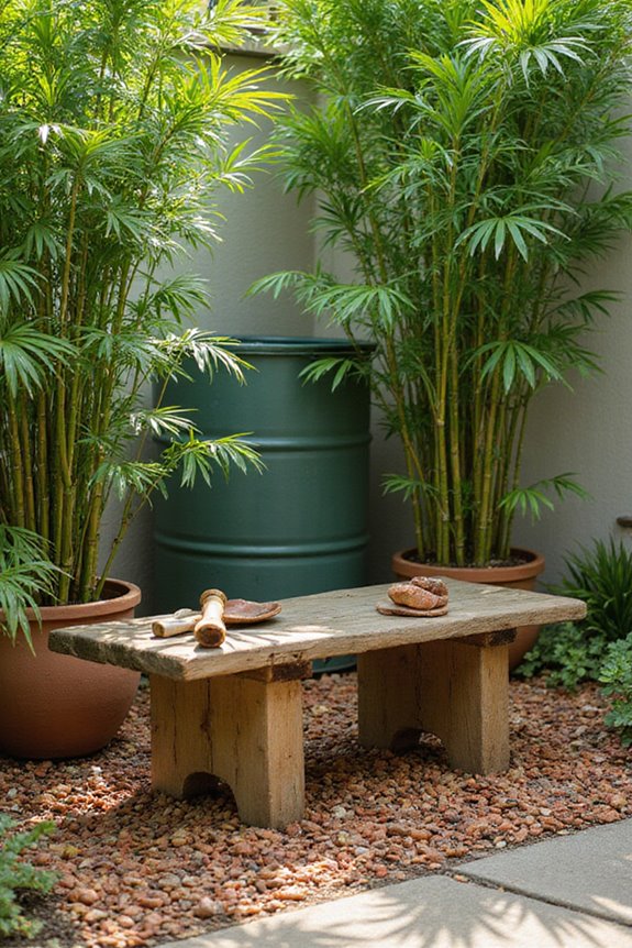 clumping bamboo garden transformation