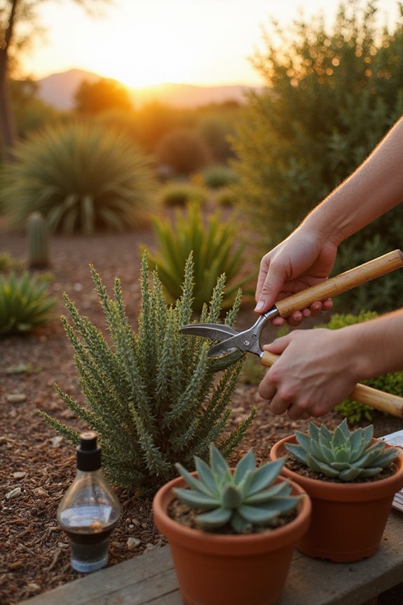 drought tolerant plant maintenance