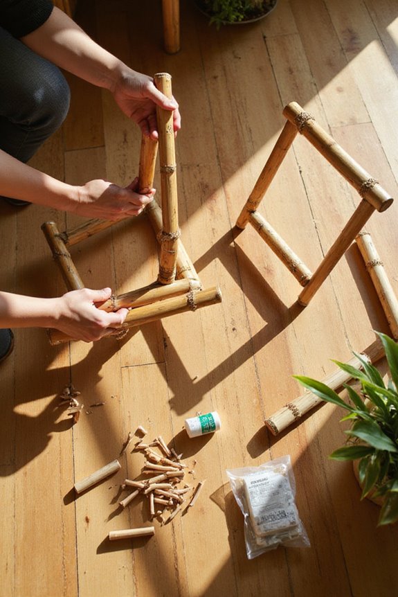 durable bamboo furniture assembly