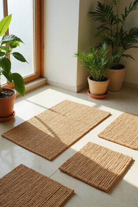 eco friendly bamboo bathroom mats