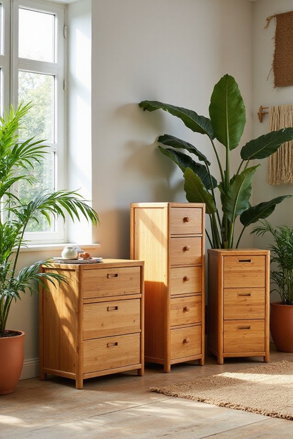 eco friendly bamboo file cabinets