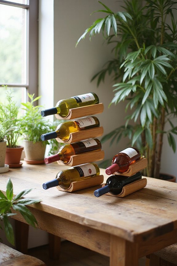 eco friendly bamboo wine racks