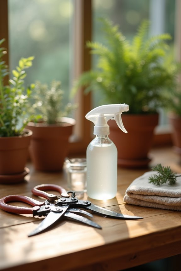 effective plant tool disinfection