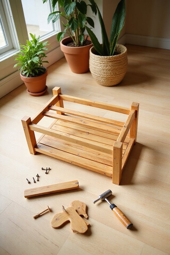 efficient bamboo shoe rack assembly