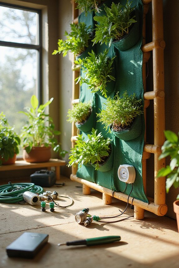 efficient drip irrigation setup