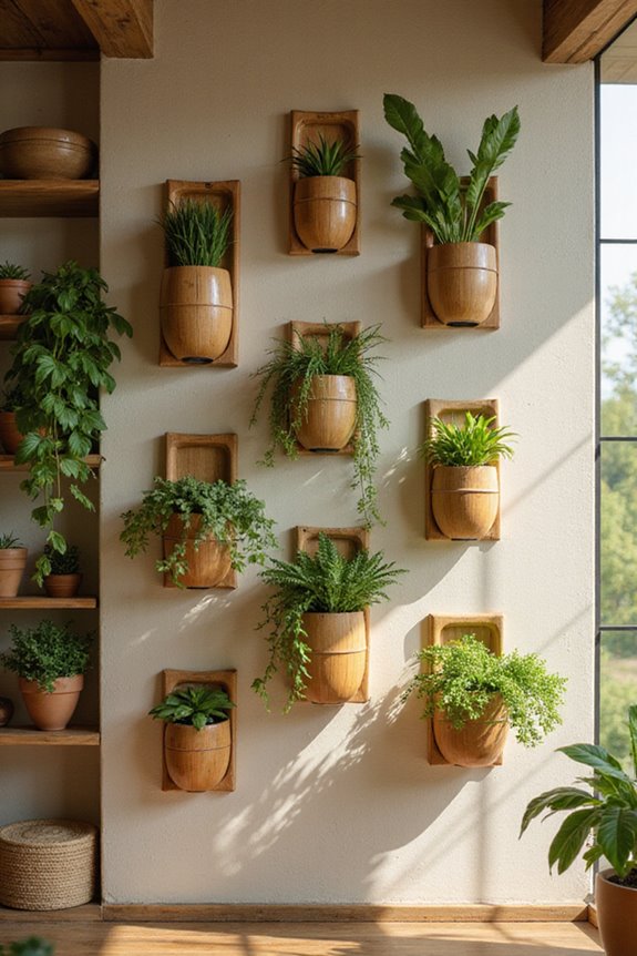 indoor wall mounted planters collection