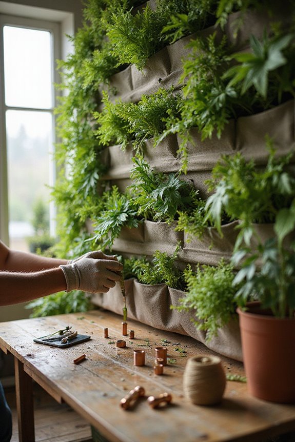 installing living wall irrigation