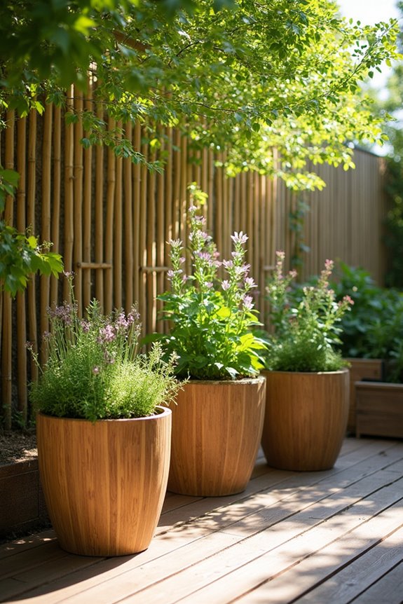lush patio container gardens