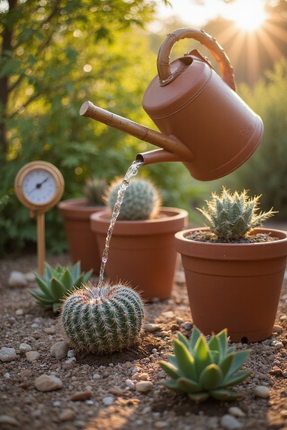morning watering prevents evaporation