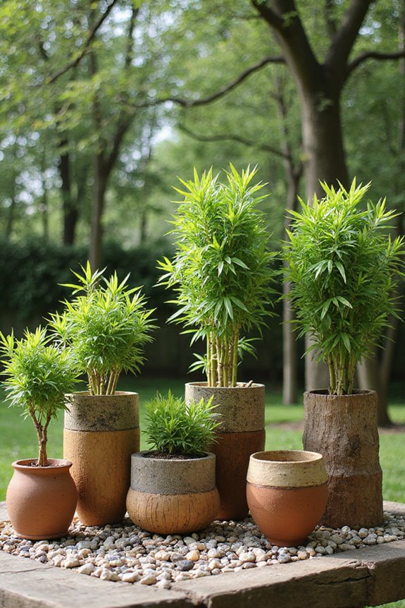 non invasive bamboo garden options