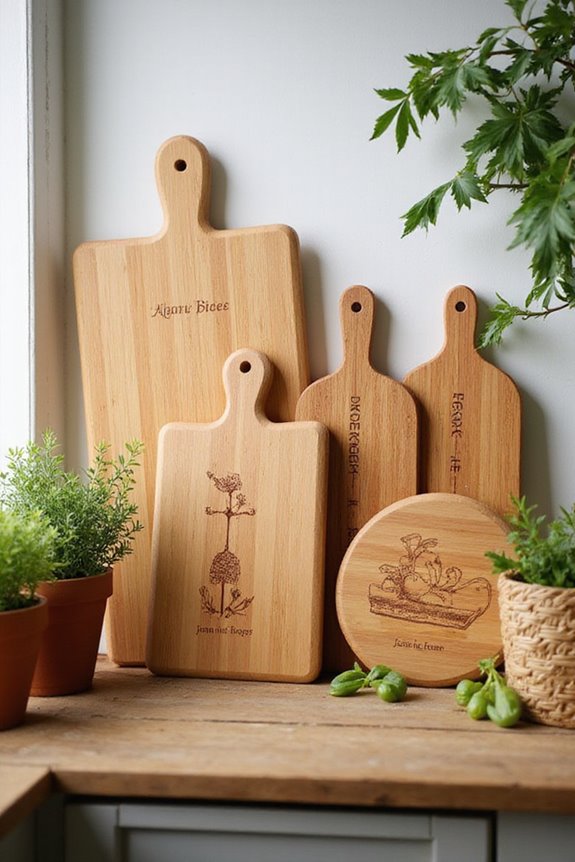 personalized bamboo cutting boards
