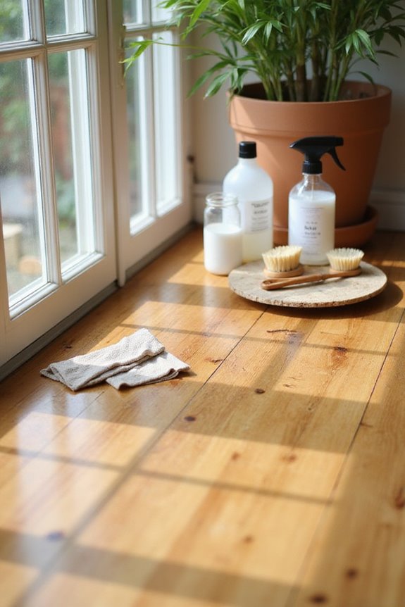 removing stains from bamboo