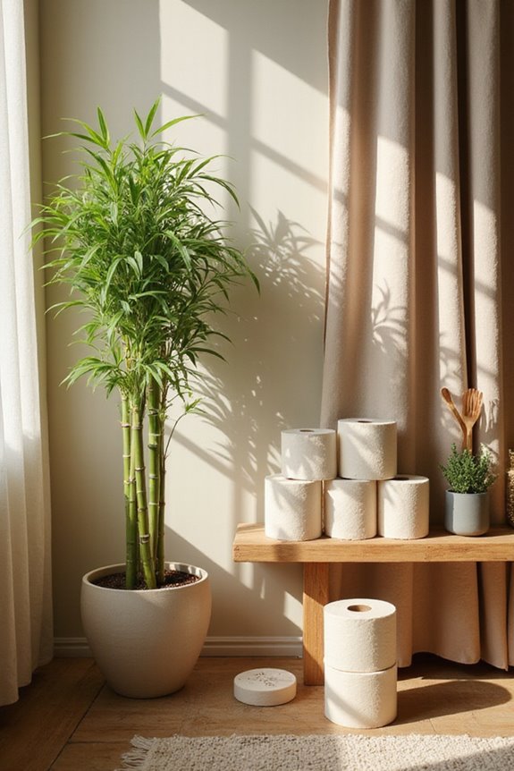 soft sustainable bamboo toilet paper