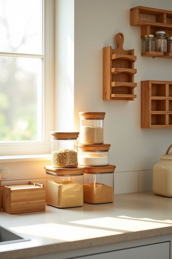 stackable bamboo storage solutions