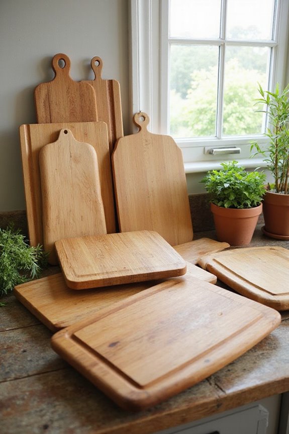 stylish functional bamboo cutting boards