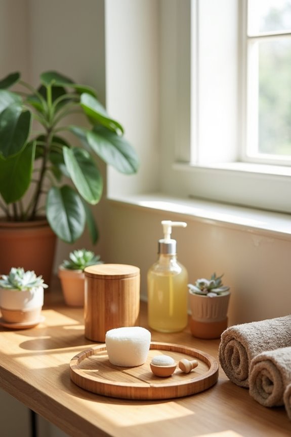 stylish organized bamboo caddies