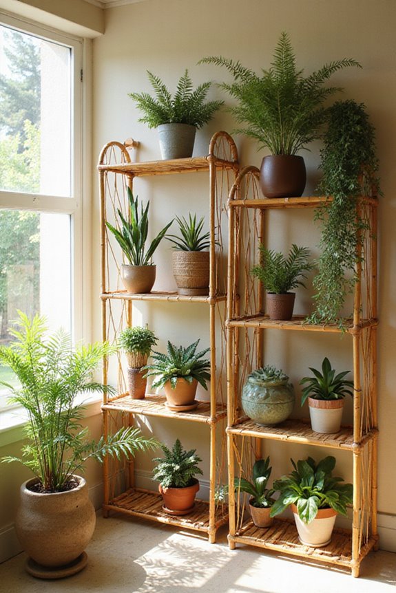 stylish sustainable bamboo bookshelves