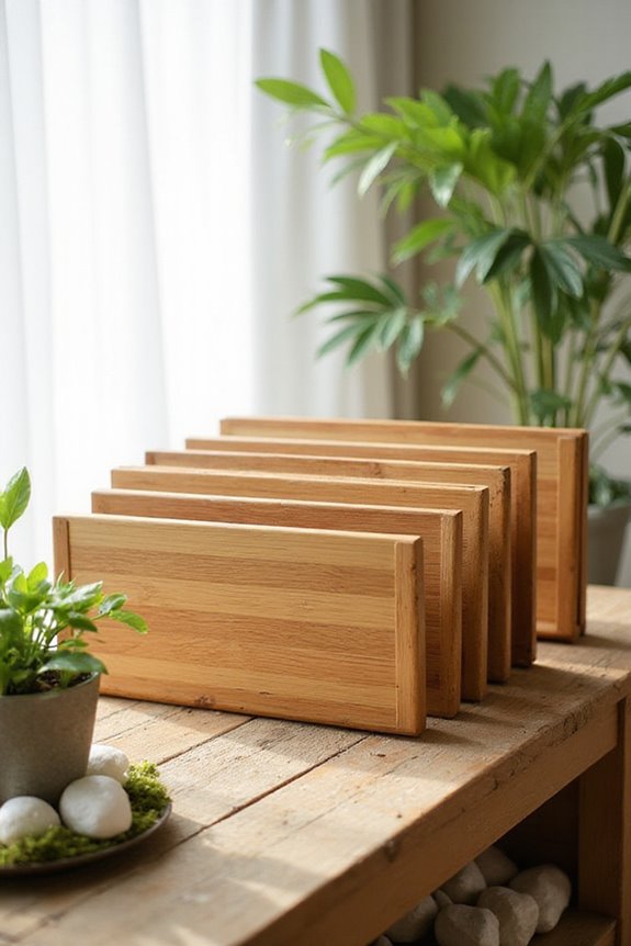 stylish sustainable bamboo racks