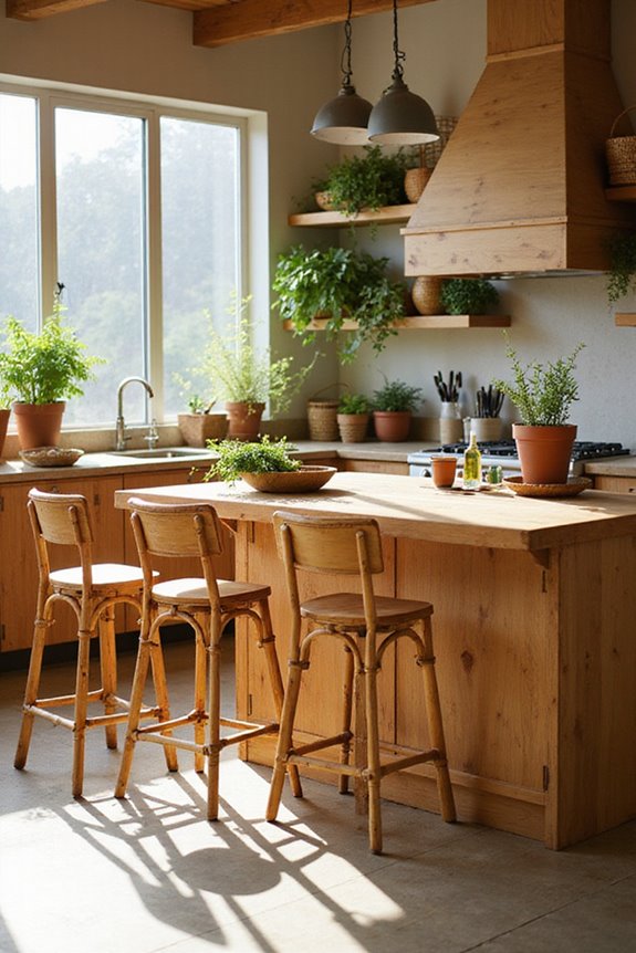 stylish sustainable bamboo stools