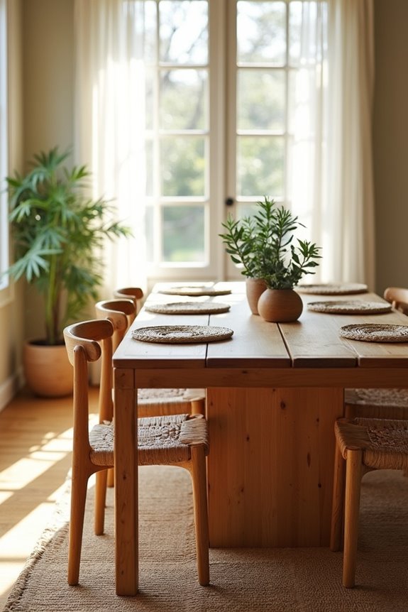 stylish sustainable bamboo tables