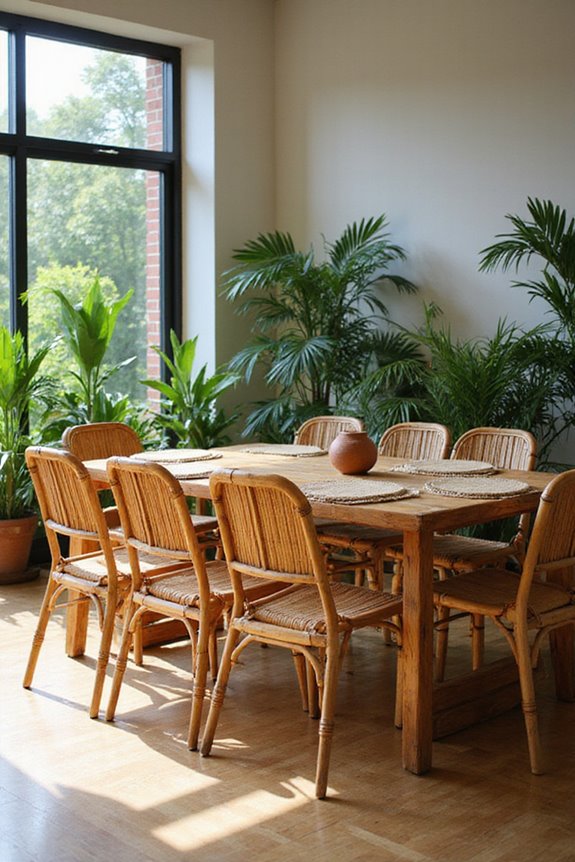 sustainable bamboo dining chairs