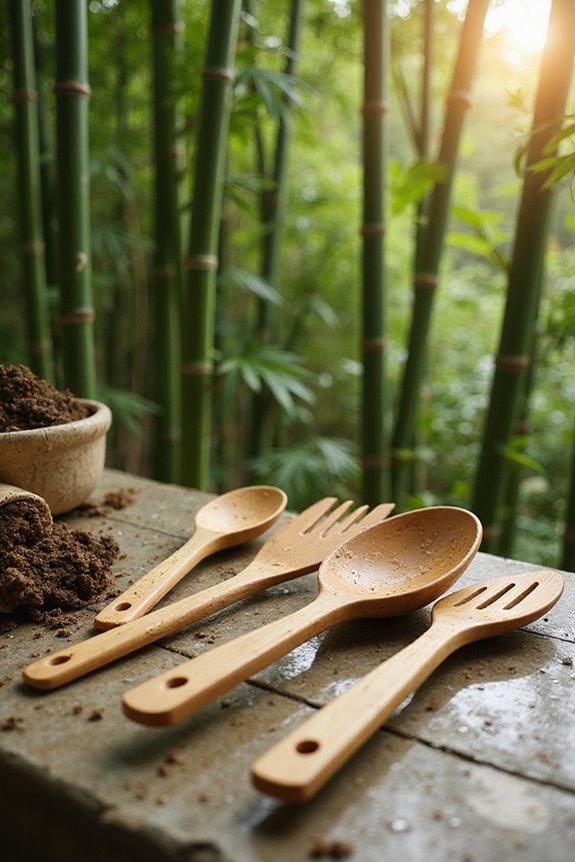 sustainable bamboo kitchen utensils