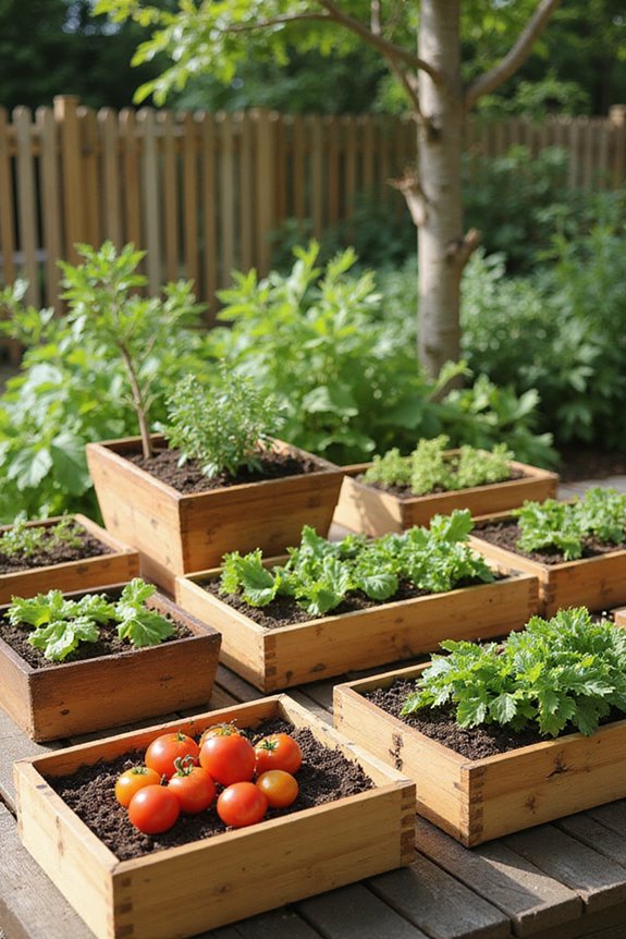 thriving container vegetable gardens