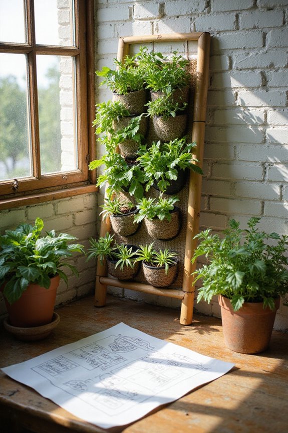 visually appealing vertical garden
